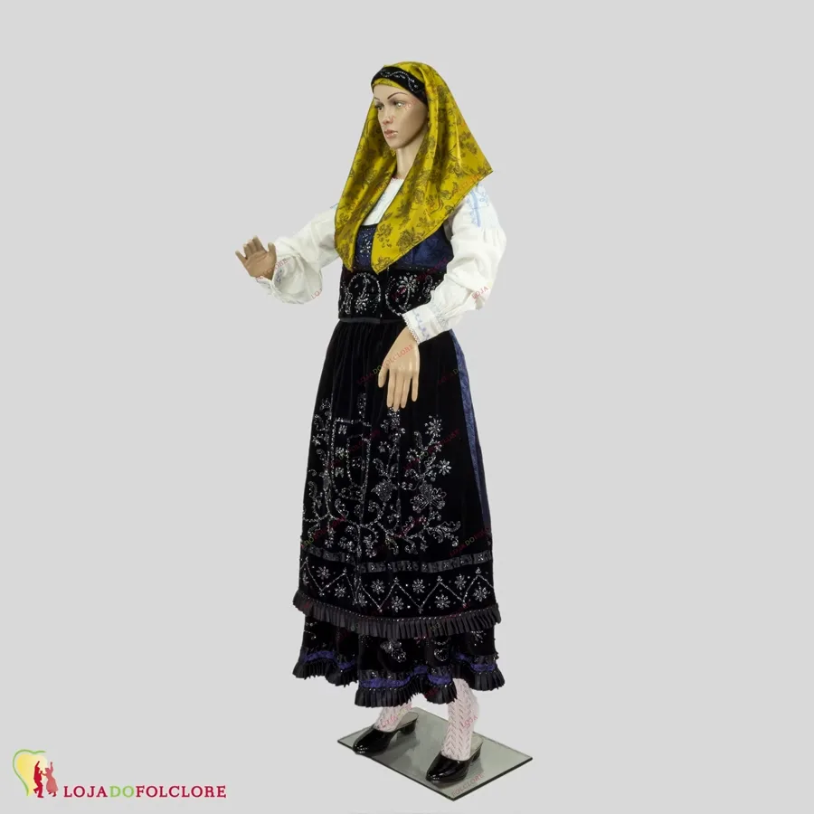 Traje Mordoma Rica - Azul - Esquerda
