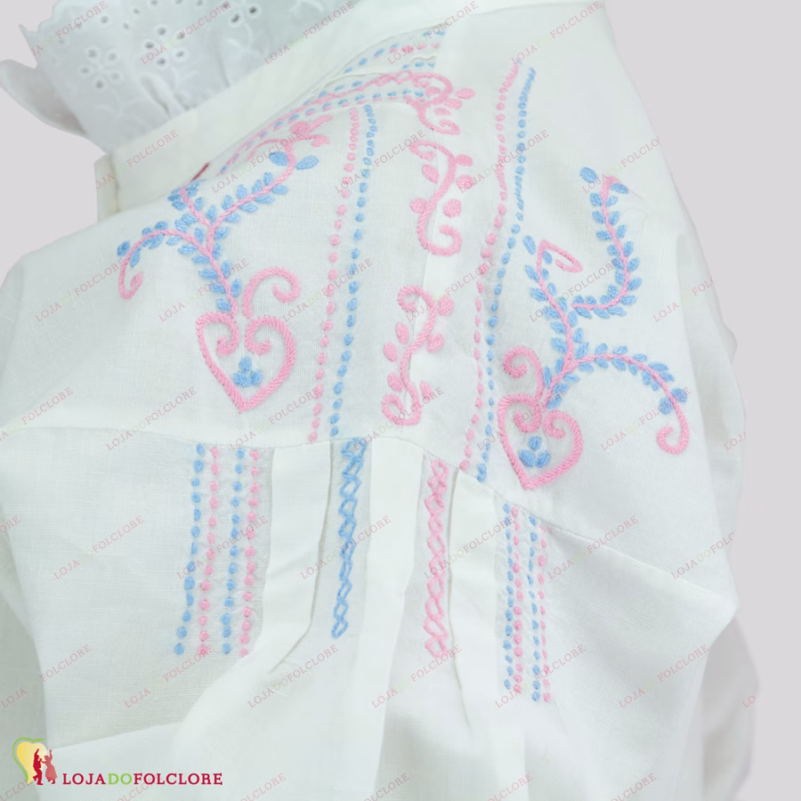Blusa Linho - Romeira Braga - Ombro