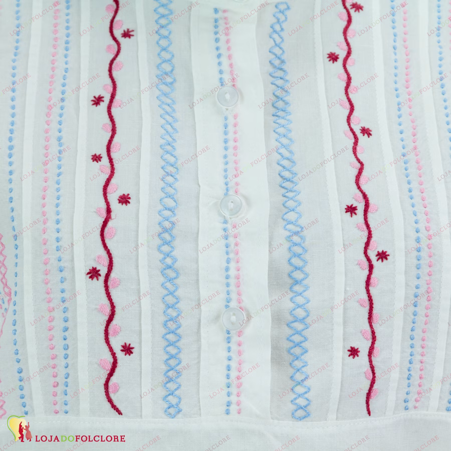 Blusa Linho - Romeira Braga - Peito