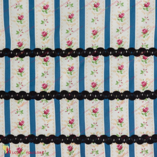 Saia Chita - Risca Azul - Detalhe